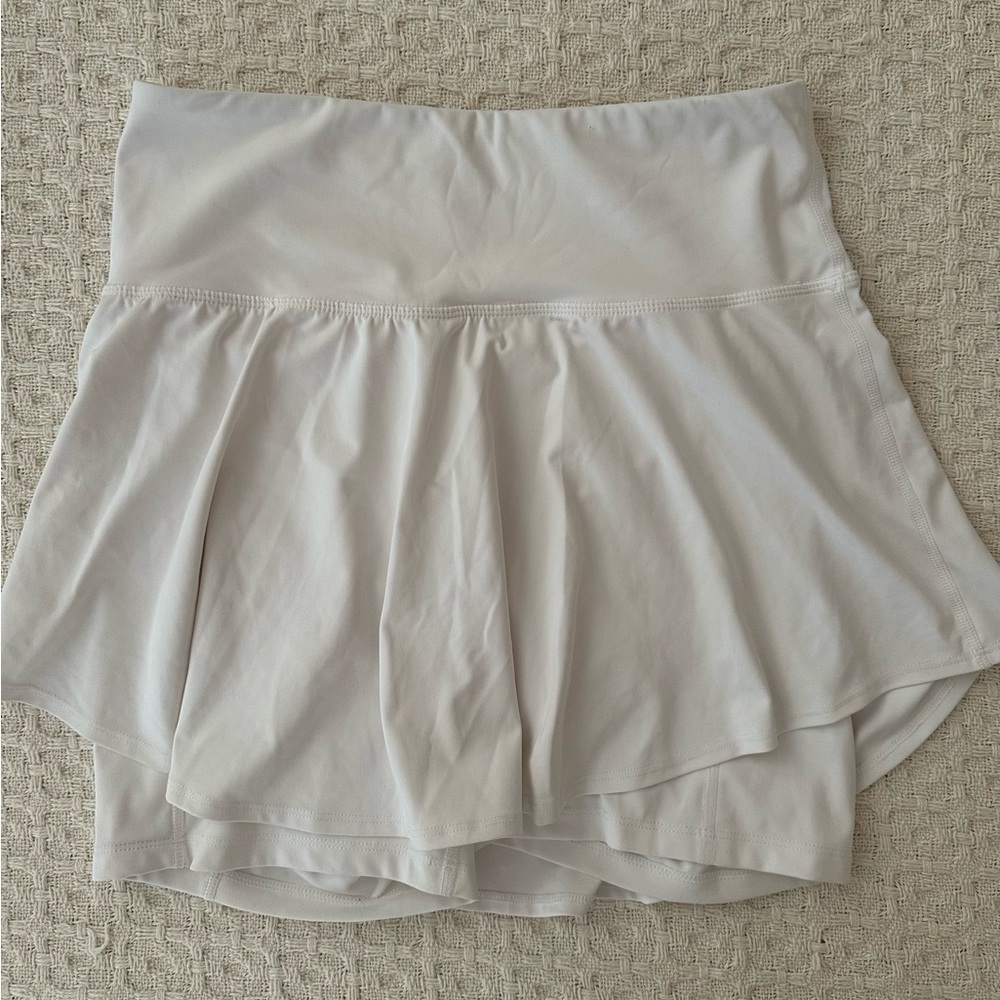 white tennis skort